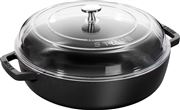 Staub Braisers Saute pan with glass lid 40501-036-0