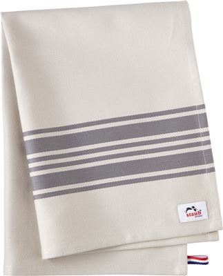 Staub French Line kitchen towel grey 40501-306-0