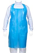 GOFOOD disposable aprons PE, 150 x 80, blue 35my