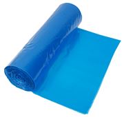 GOFOOD disposable aprons on roll PE, 120 x 76 cm, blue 60 µ
