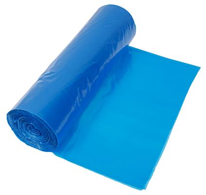 GOFOOD disposable aprons on roll PE, 120 x 76 cm, blue 60 µ