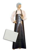 industry-rubber-apron, unsewed, with open edge, 90x125cm, black, y-fittings