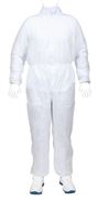 GOFOOD pp coverall with collar, white