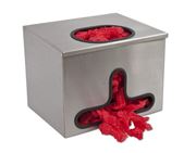 Stainless steel spender with 2 holes
