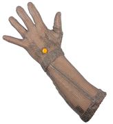 Wilcoflex stainless steel ring mesh glove with long cuff