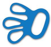 Glove tensioners blue, packed in bag á 50 pcs.