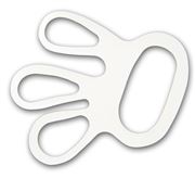 Glove tensioners white, packed in bag á 50 pcs.