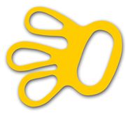 Glove tensioners yellow, packed in bag á 100 pcs.