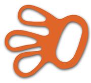 Glove tensioners orange, packed in bag á 100 pcs.