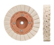 Cotton tissue disc for polishing 200x35x12 mm with notch