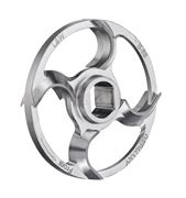 L&W Mincer Unger Sickle-Ringknife, toolsteel tinned, 4 bladed, B