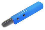 Rib pre-cut knives round, 12mm, blue