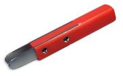 Rib pre-cut knives round, 14mm, red